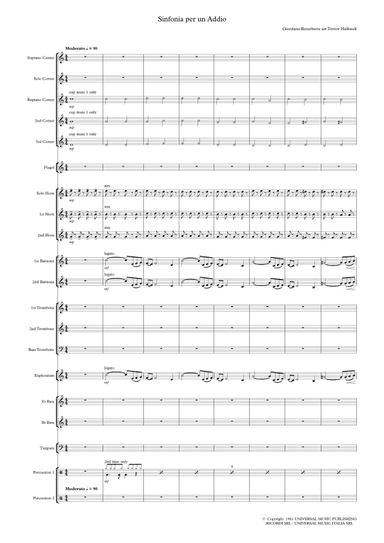 Sinfonia Per Un Addio (arr. Trevor Halliwell)