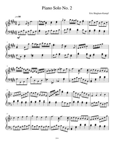 Piano Solo No. 2