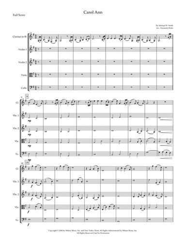 Carol Ann (arr. Fernando Britto)