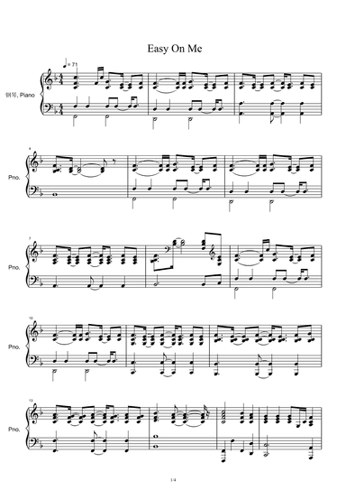 Easy On Me (arr. Adele Adkins)