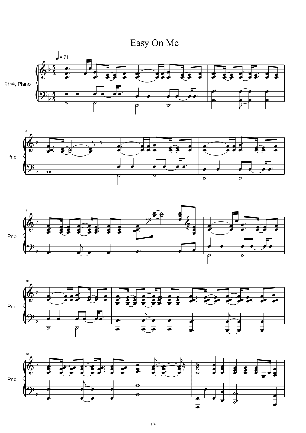 Easy On Me (arr. Adele Adkins)