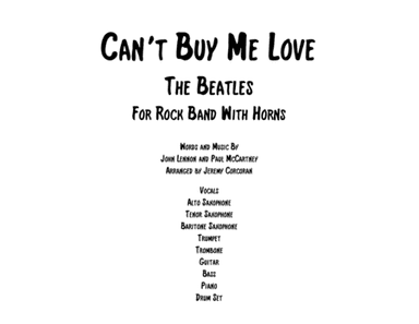 Can't Buy Me Love (arr. Jeremy Corcoran)