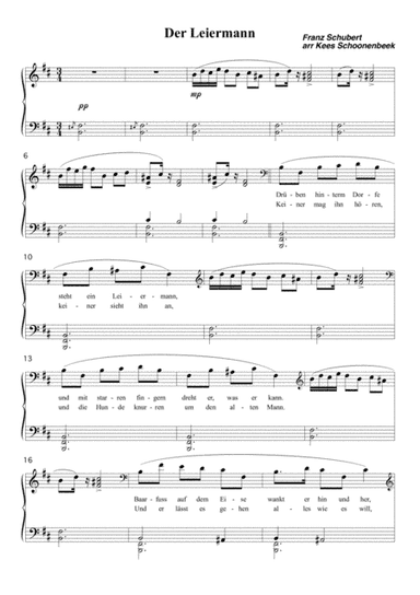 Der Leiermann (arr. Kees Schoonenbeek)