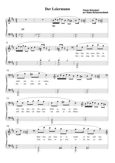 Der Leiermann (arr. Kees Schoonenbeek)