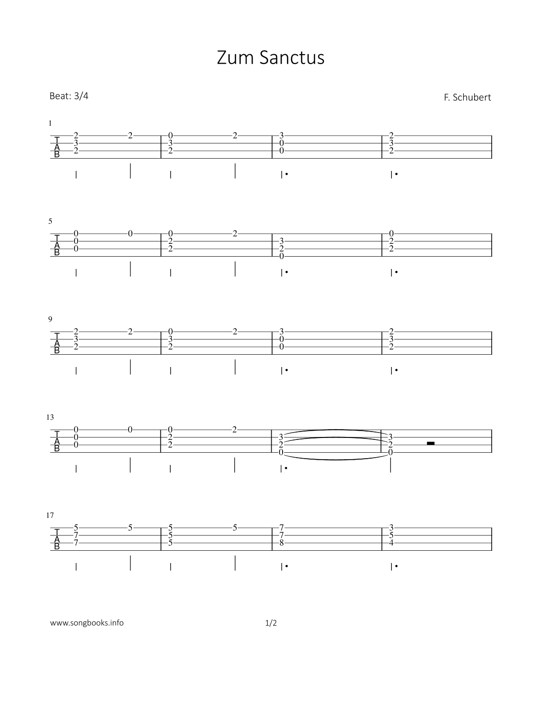 Zum Sanctus (arr. Bettina Schipp)