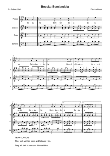 Besuka Bemlandela (They took up their cross and followed Him) arr. Colleen Hart (arr. Colleen Hart)