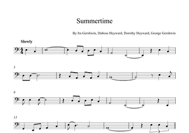 Summertime (arr. Alex Nunes Rodrigues)