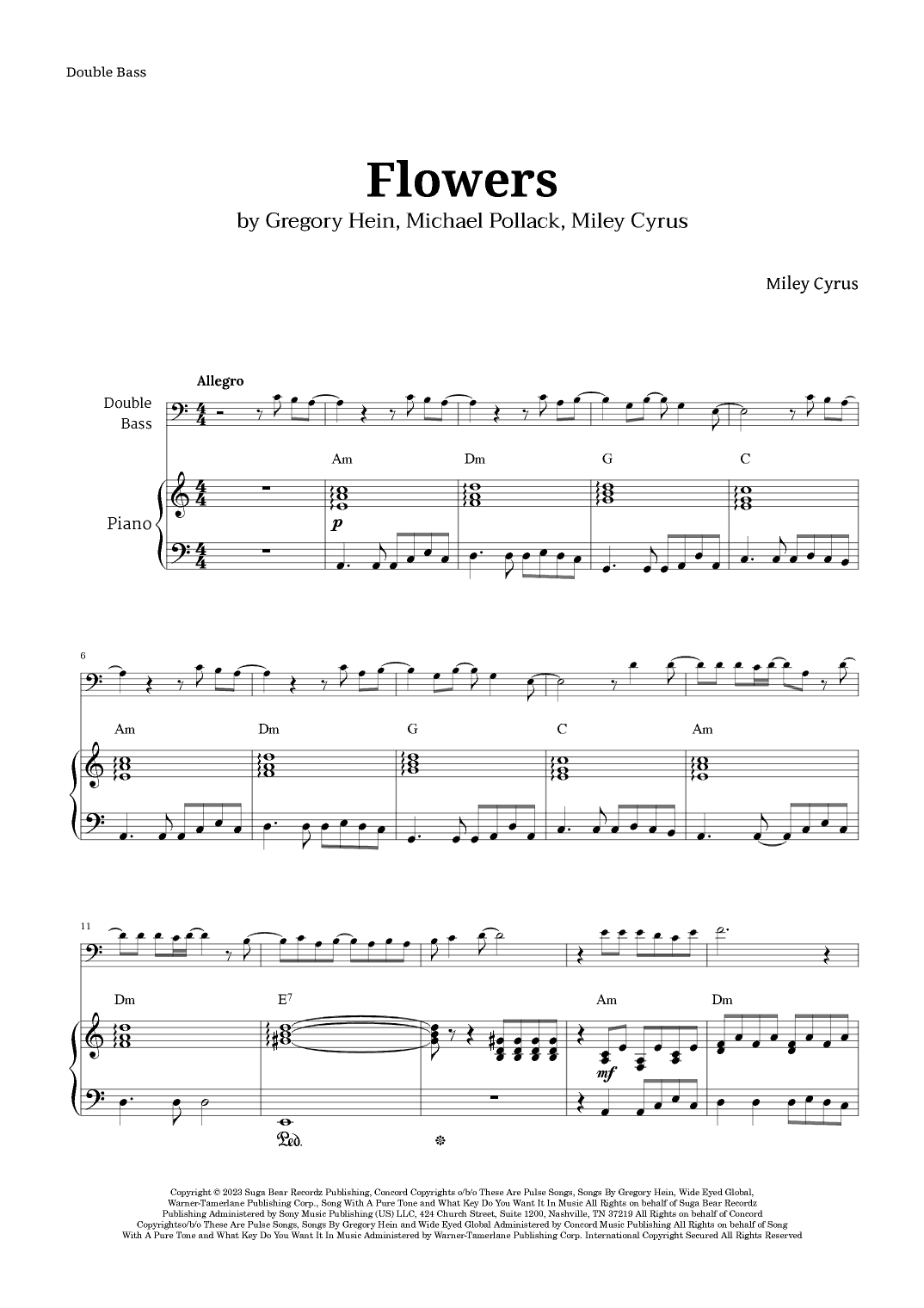Flowers (arr. Langanho)
