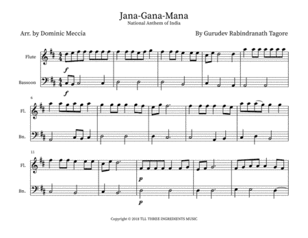 Jana Gana Mana (arr. Dominic Meccia)