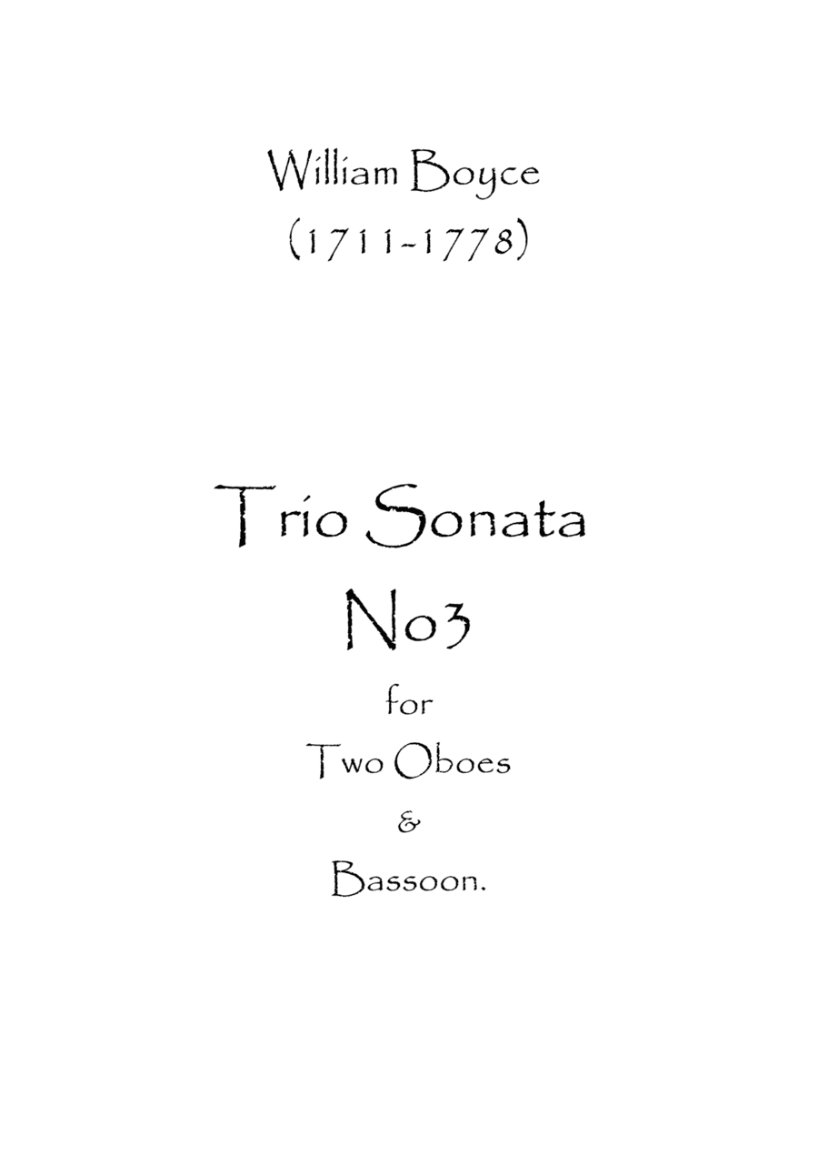 Trio Sonata No.3 (arr. Spence Bundy)