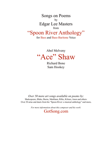 "Ace" Shaw from "Spoon River"