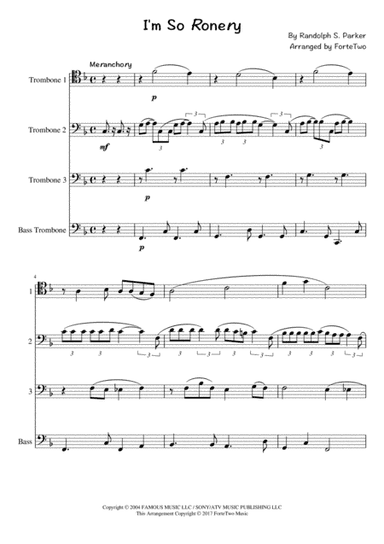 I'm So Ronery (arr. ForteTwo)
