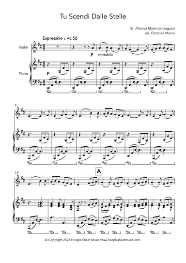 Tu Scendi Dalle Stelle (arr. Christian Morris)