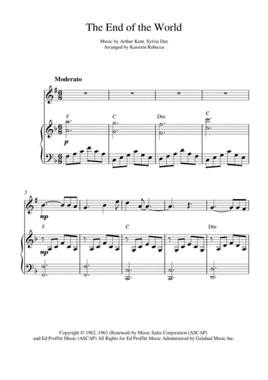The End Of The World (arr. Kaiserin Rebecca)