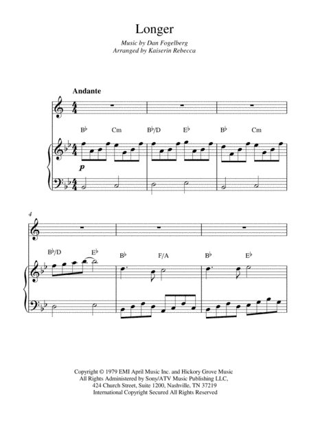 Longer (arr. Kaiserin Rebecca)