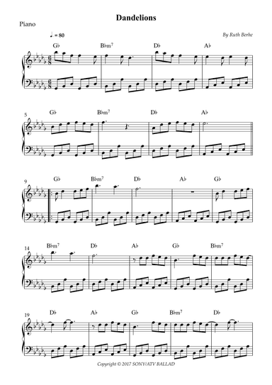 Dandelions (arr. Wesley S. SIlva)