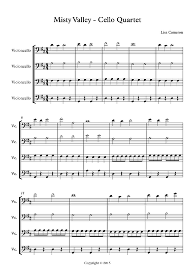 Misty Valley - Cello Quartet