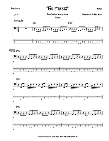 Guiltiness (arr. Accubass)
