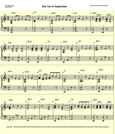 See You In September (arr. Doug Abbott)