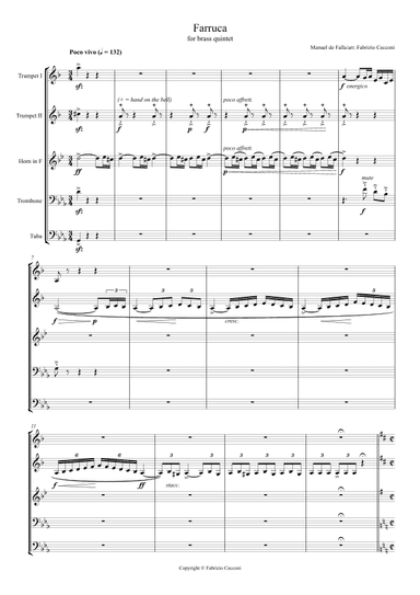 Farruca from "El sombrero de Tres Picos" (arr. Fabrizio Cecconi)