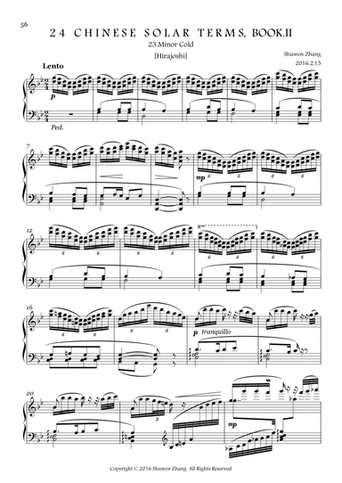 24 Chinese Solar Terms,Bk.2,No.23: Minor Cold
