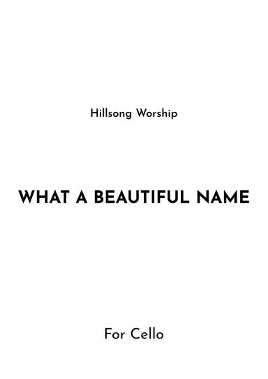 What A Beautiful Name (arr. Jireh J.)