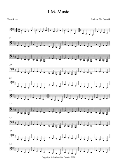 I.M. Music Tuba Score