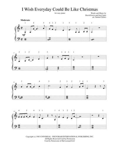 I Wish Everyday Could Be Like Christmas (arr. Samuel Stokes)