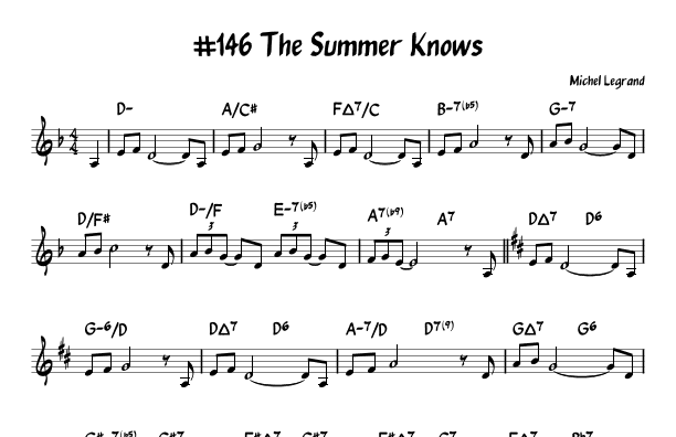 Summer Knows (arr. John Fries)