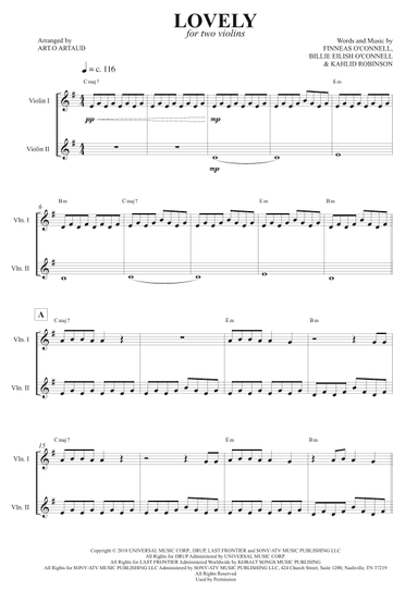 Lovely (arr. Art.o Artaud)