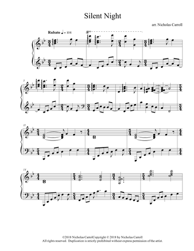 Silent Night (arr. Nicholas Carroll)