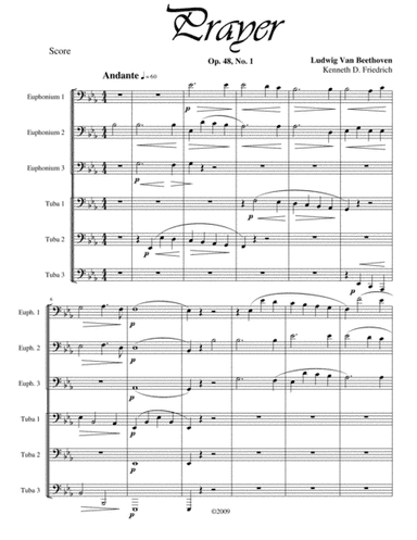 Prayer, Op. 48, No. 1 (arr. Kenneth D. Friedrich)