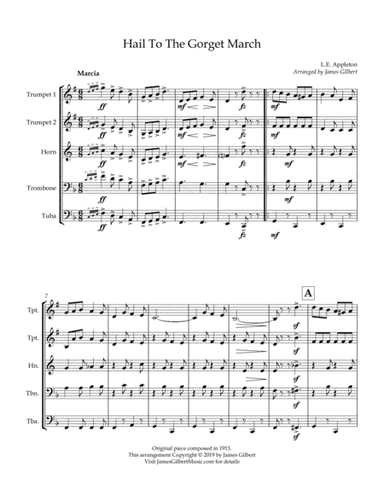 Hail To The Gorget March (arr. James Gilbert)