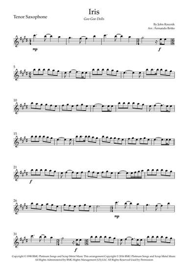 Iris (arr. Fernando Britto)