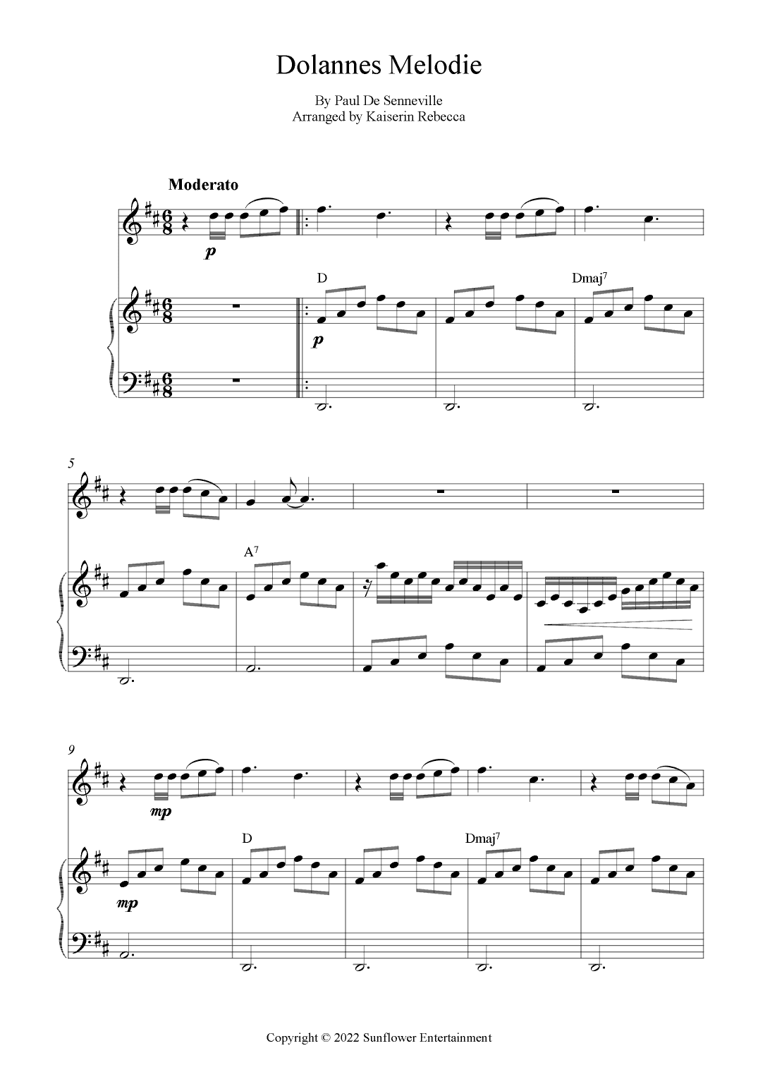Dolannes Melodie (arr. Kaiserin Rebecca)