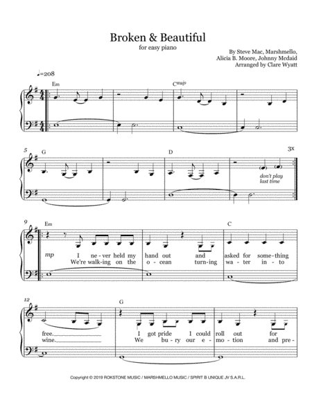 Broken & Beautiful (arr. Clare Wyatt)