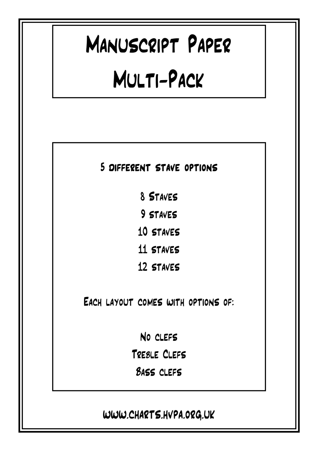 Manuscript Paper Multi-Pack