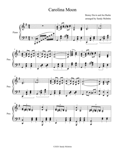 Carolina Moon (arr. Sandy McIntire)