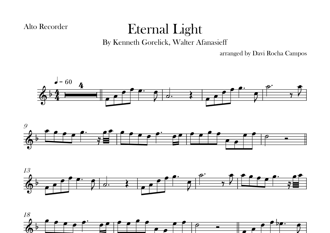 Eternal Light (arr. Davi Rocha Campos)