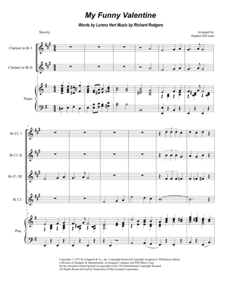 My Funny Valentine (arr. Stephen DeCesare)