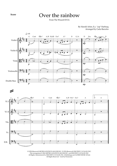 Over The Rainbow (arr. Cadu Barcelos)