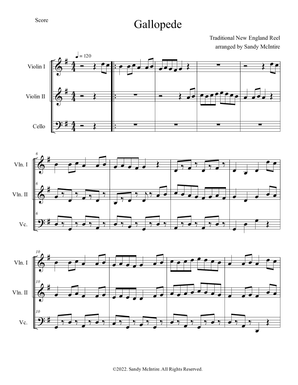 Gallopede (arr. Sandy McIntire)