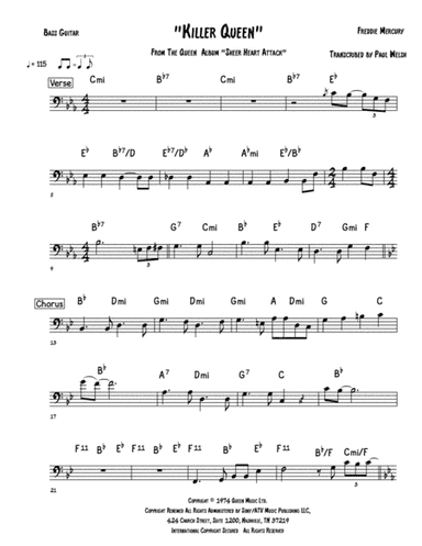Killer Queen (arr. Accubass)