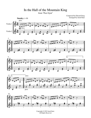 In the Hall of the Mountain King (arr. Jared Starr)