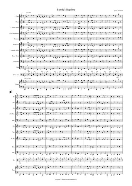 Burnie's Ragtime for School Wind Band