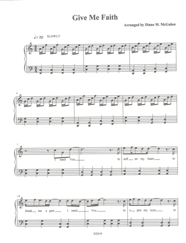 Give Me Faith (arr. Diane M. McGahee)