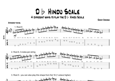 Db Hindu Scale (4 Ways to Play)