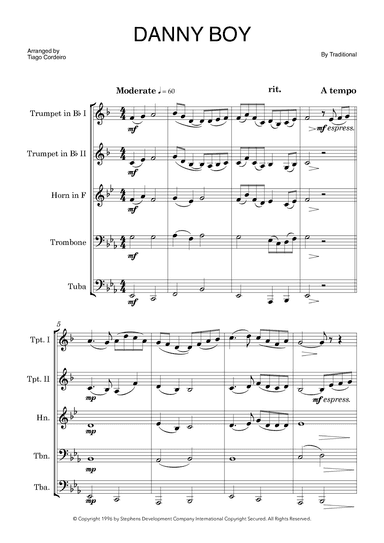 Danny Boy (arr. Tiago Cordeiro)