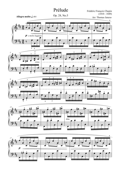 Prelude Op.28, No.5 (arr. Thomas Jancso)
