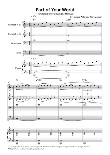 Part Of Your World (reprise) (arr. Jackson Spindler)